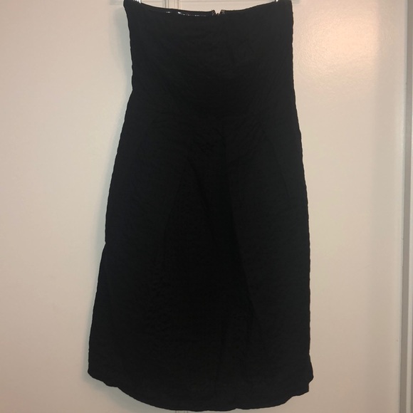 Black sleeveless J. Crew seersucker sundress - 4 - Picture 2 of 6